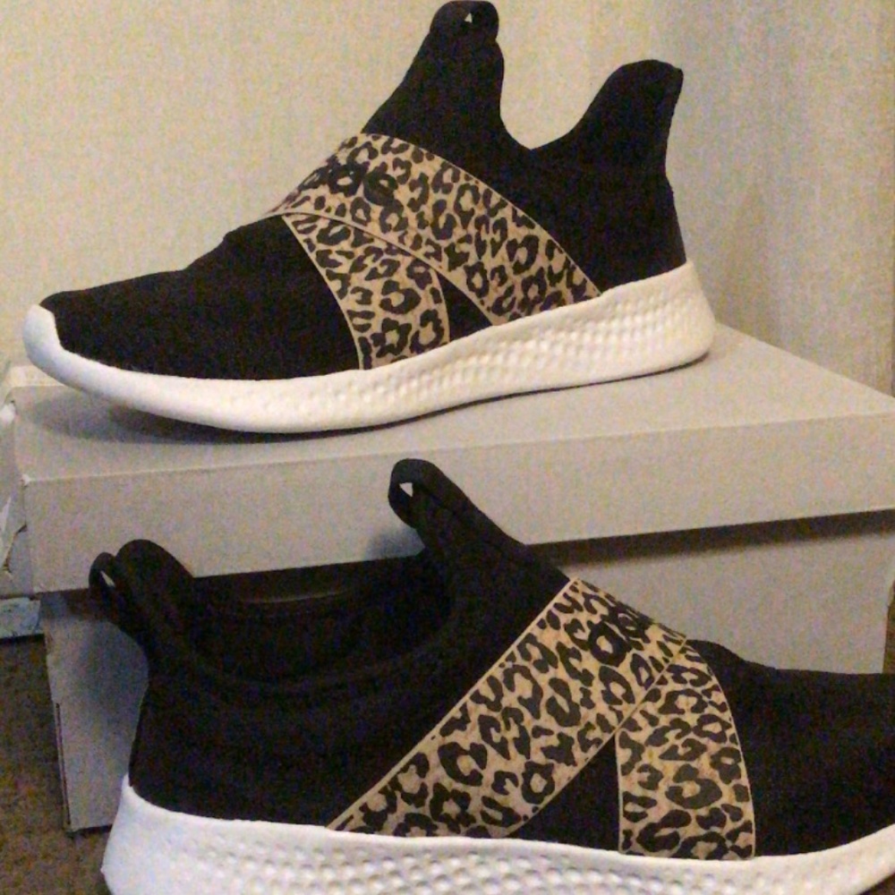 Leopard Cloudfoam Comfort Adidas Running Shoe